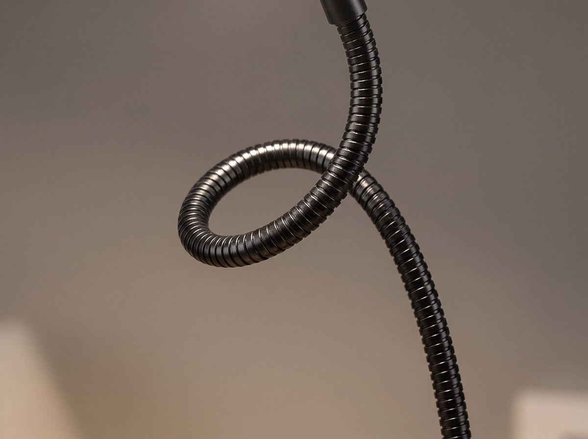 Cuello flexible que se orienta hacia donde quieras