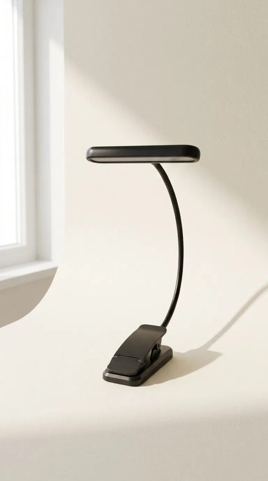 Lumo Clip, luz de lectura con clip en color negro